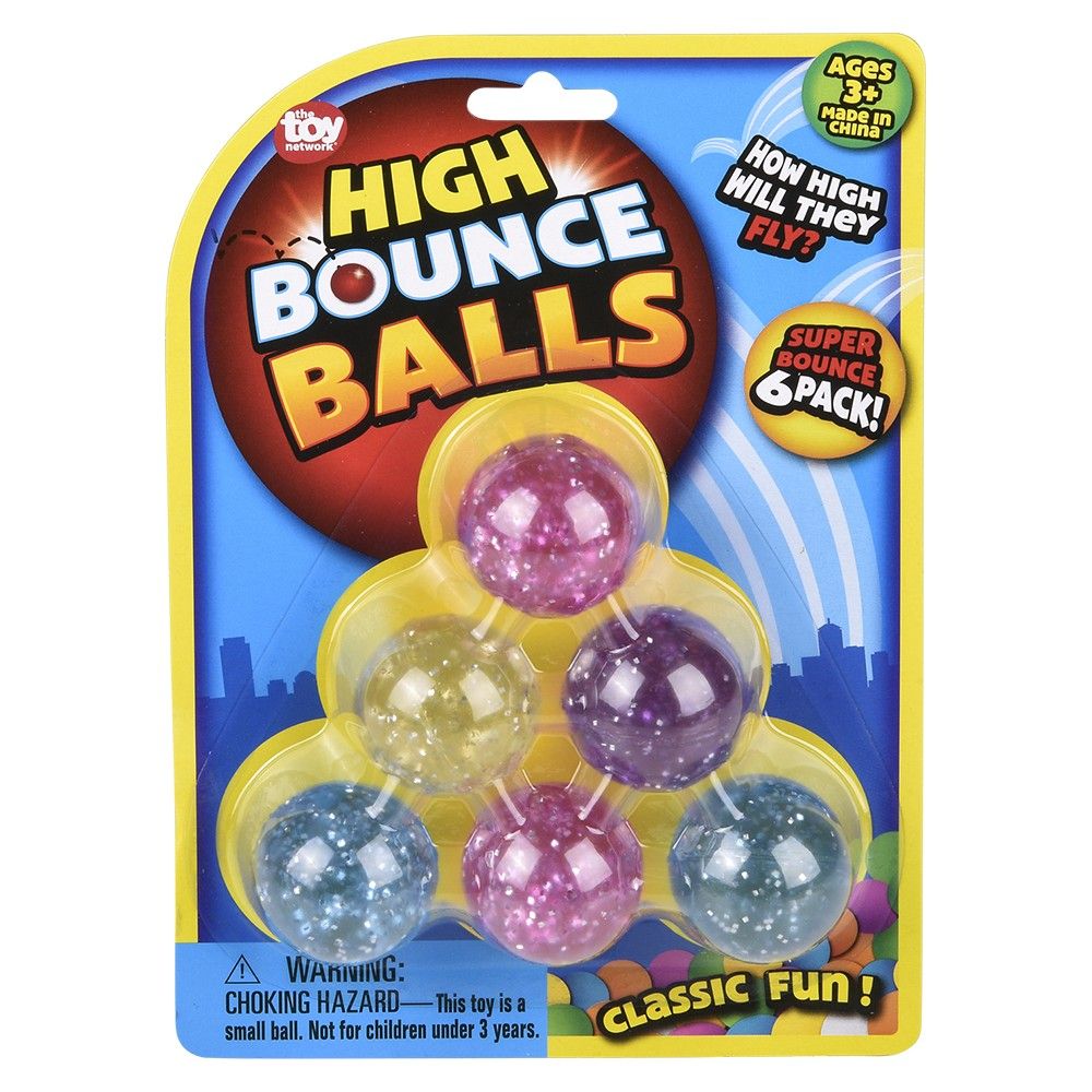 96 pieces 1.25"(32mm) HI-Bounce Balls AssortmenT-Carded - Balls