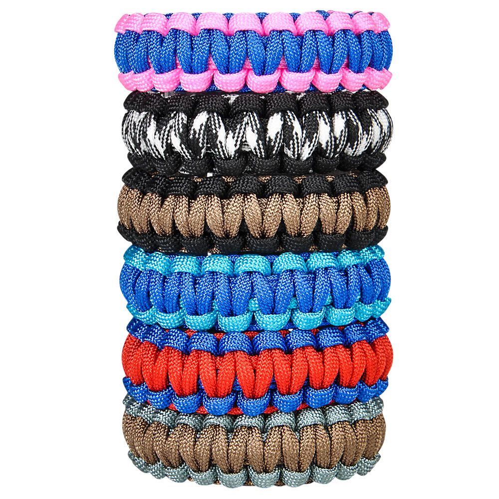 288 pieces TwO-Tone Paracord Buckle Bracelet 9" - Bracelets