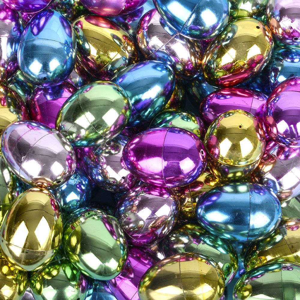 500 pieces 2" Metallic Eggs - Store