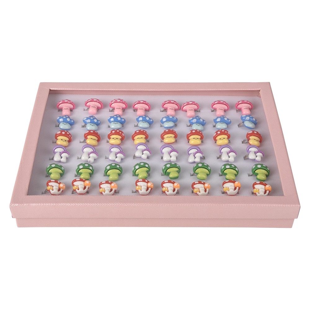 1152 pieces of Mushroom Plastic Rings 1"