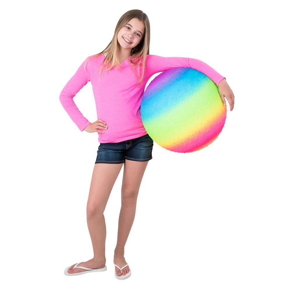 48 pieces 18 inch Rainbow Knobby Ball (48/cs) - Balls