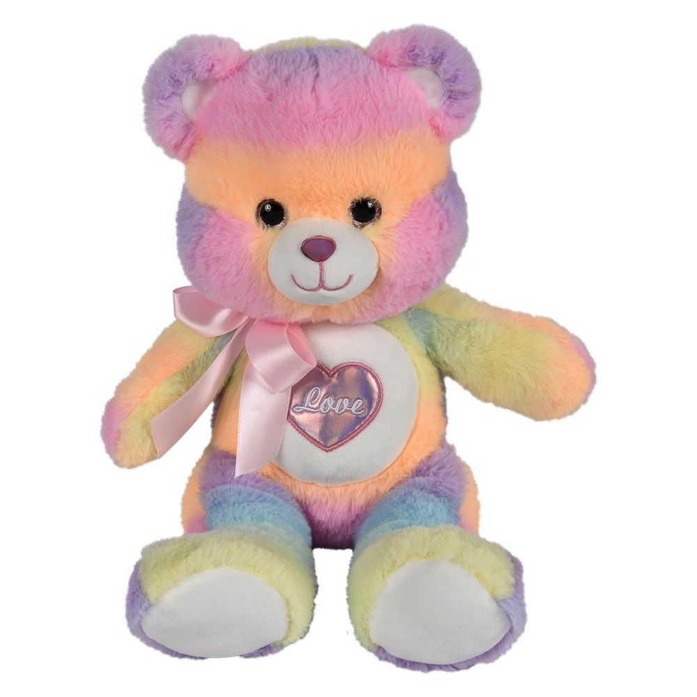 18 pieces 15 inch Cotton Candy Heart Bear - Plush Toys