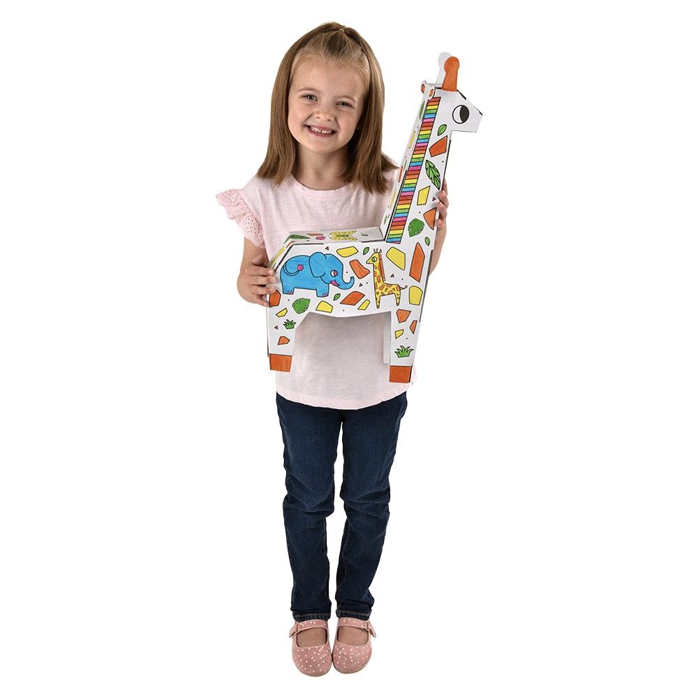 12 pieces Doodle Construct Giraffe - Coloring & Activity Books