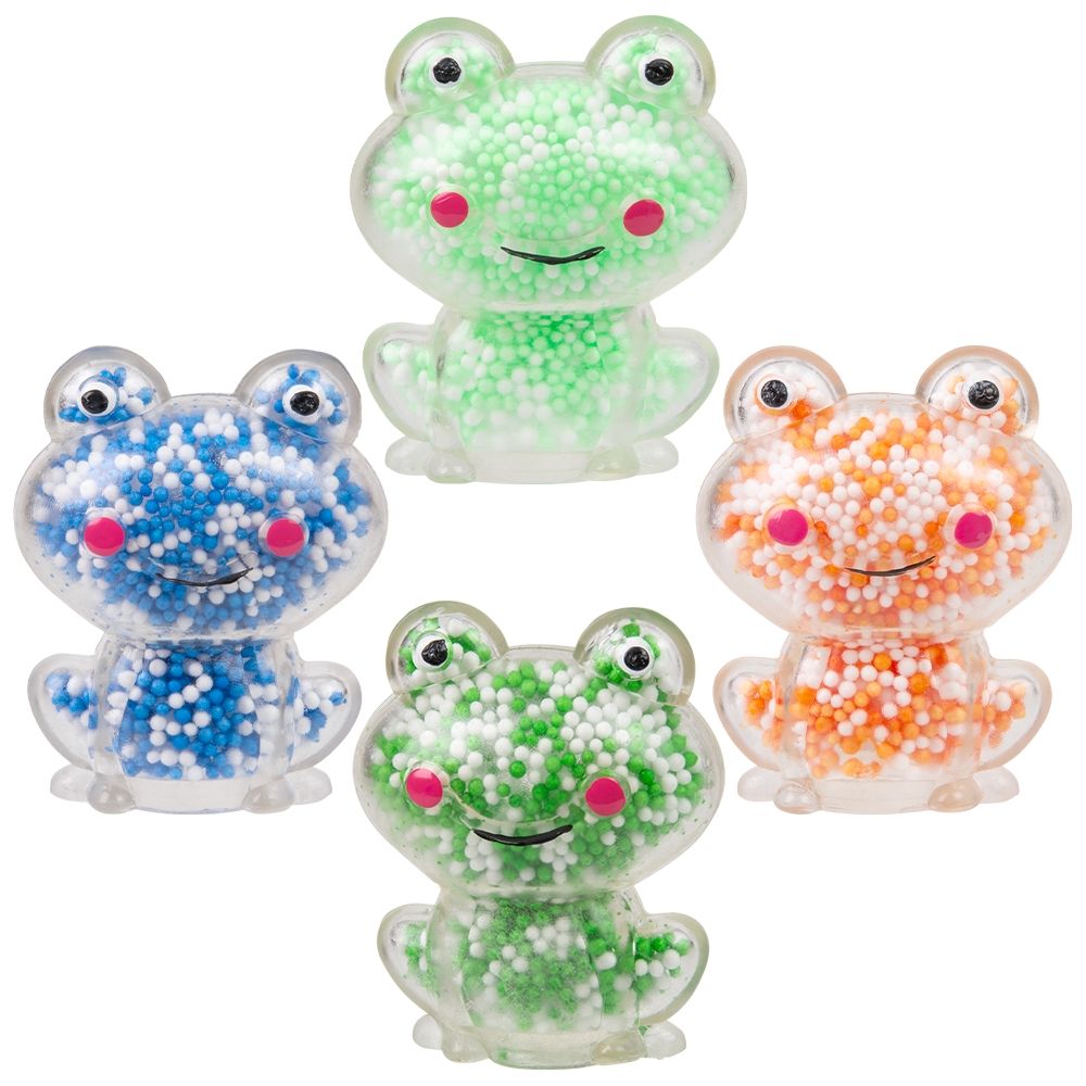 288 pieces 2.4 Inch Mini Squeezy Foam Bead Frog 24ct - Slime & Squishees