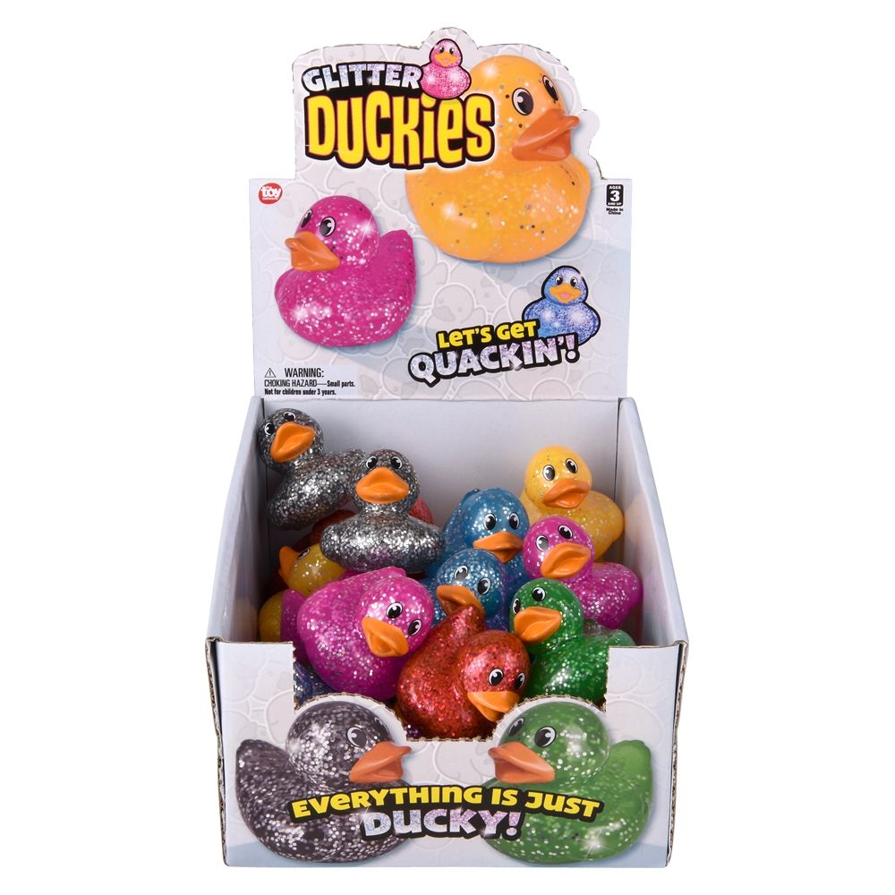 288 Wholesale Sparkle Duckies 2-inch 24/disp