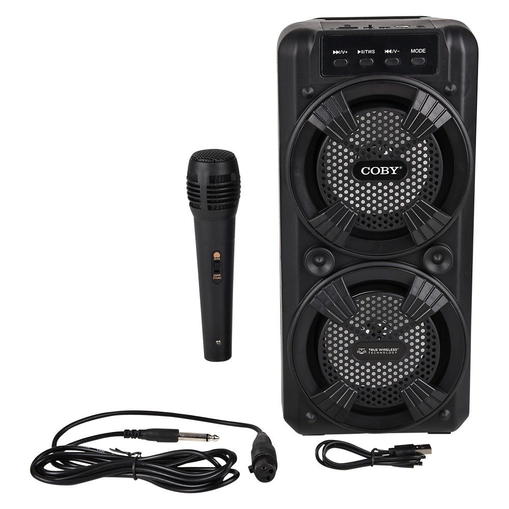 8 pieces Coby Fiesta Wireless Party Speaker With Mic - Speakers and Microphones