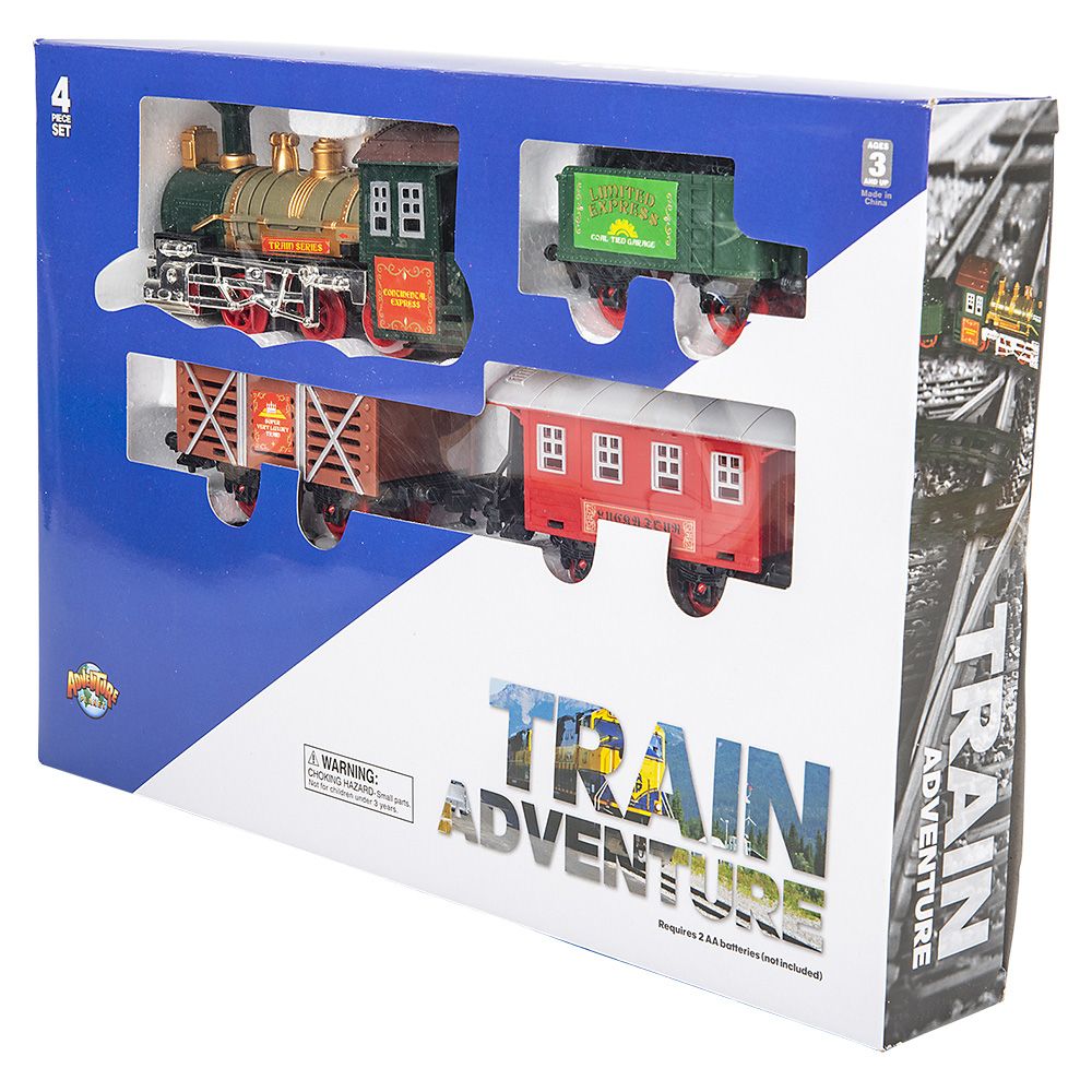 12 pieces Deluxe Classic Train Set - Car, Planes, Trains & Bikes
