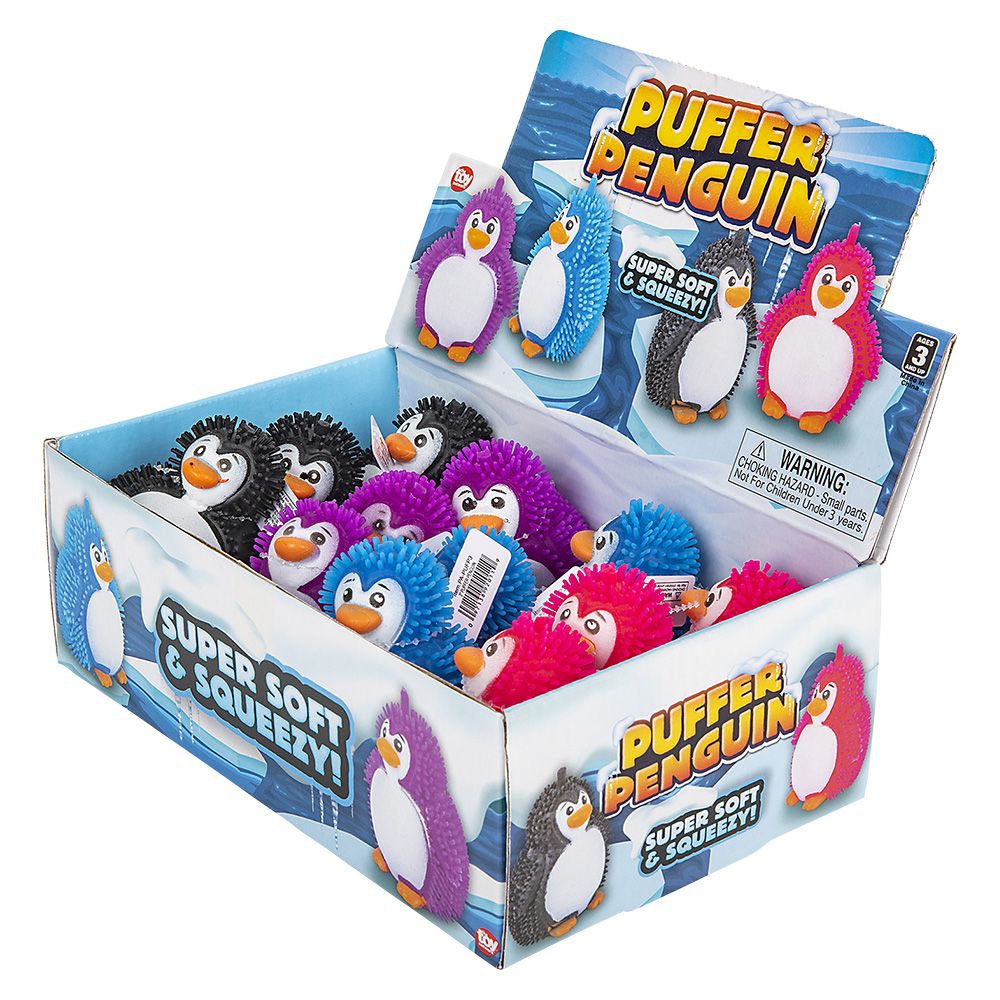 144 pieces 3" Puffer Penguin - Slime & Squishees