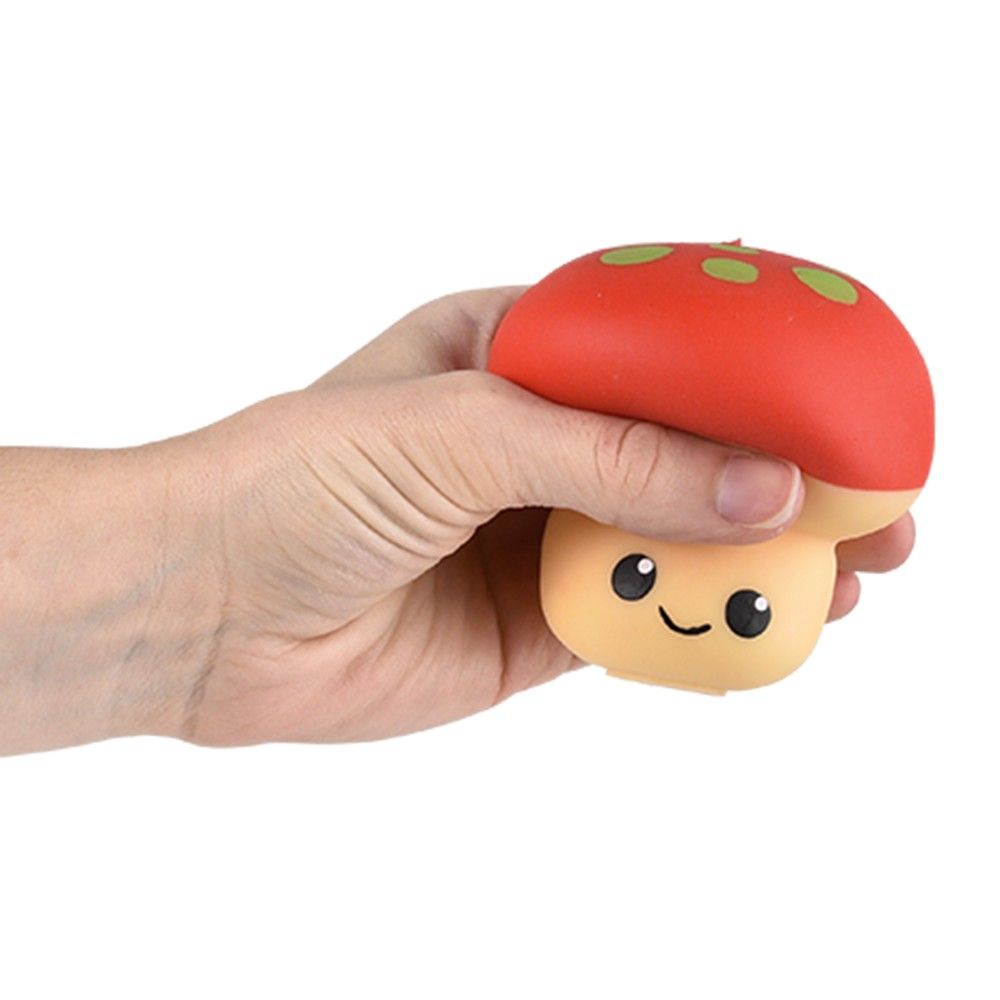 96 pieces 3.25" Squish And Stretch Mushroom - Slime & Squishees