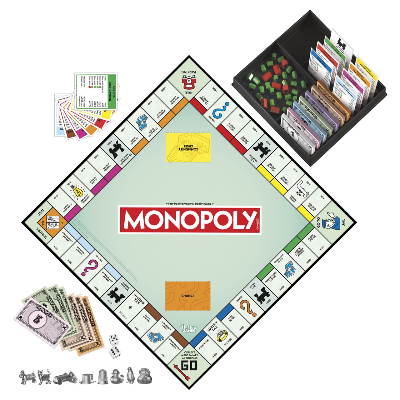 6 pieces Hasbro Monopoly Classic Board Game - Refresh - Card Games