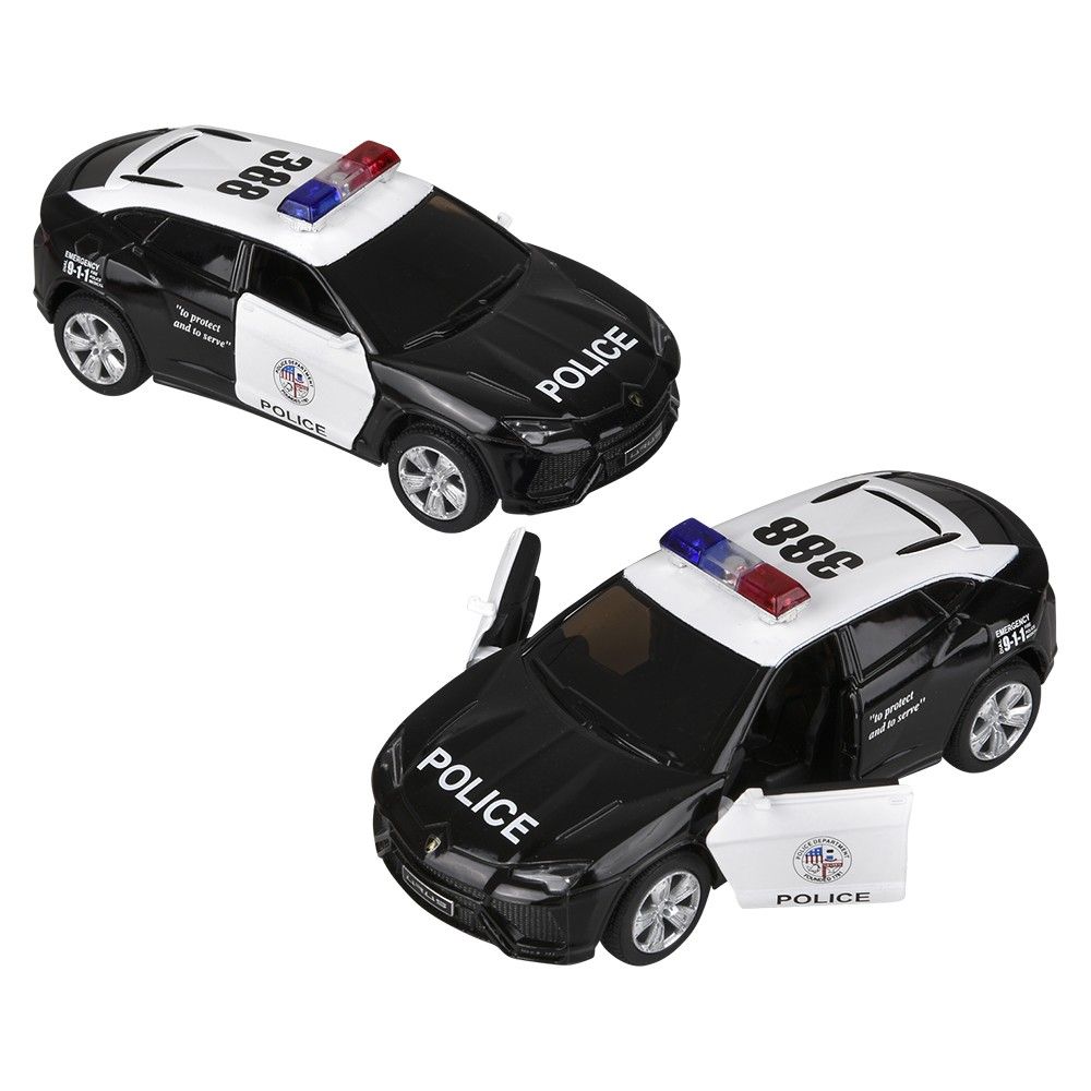 144 pieces 5" DiE-Cast Pull Back Lamborghini Urus Police Car - Car, Planes, Trains & Bikes