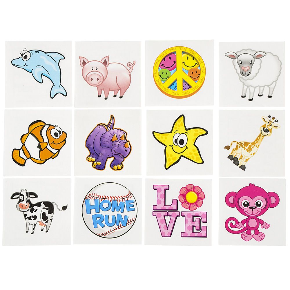 15000 pieces Tattoo Assortment 1500pc - Tattoos and Stickers