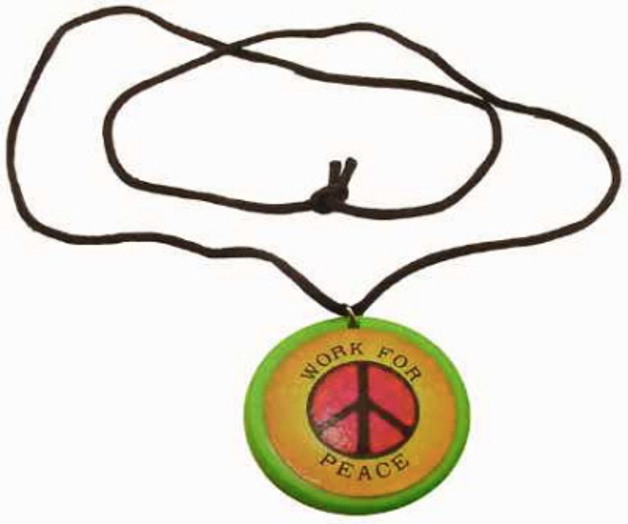 60 Wholesale Necklace With Acrylic Pendant, Pendant Work For Peace