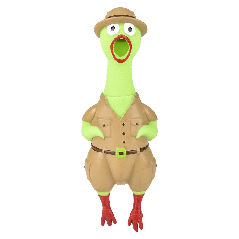 60 pieces Big Rubber Chicken Collectible Mix 9.5 inch 60ct - Bulk Novelty Prizes