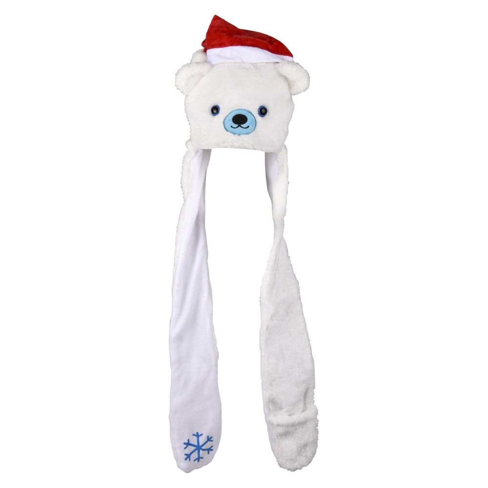 24 pieces Light Up Christmas Plush Hoodie Scarf Hat 35" - Plush Toys
