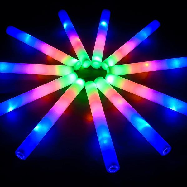 100 pieces Led Light Up Foam Wand - LED Party Supplies