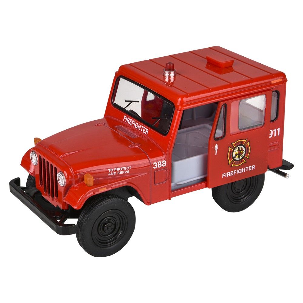 72 pieces 5" DiE-Cast Pull Back 1971 Jeep DJ-5b Police/firefighter - Car, Planes, Trains & Bikes
