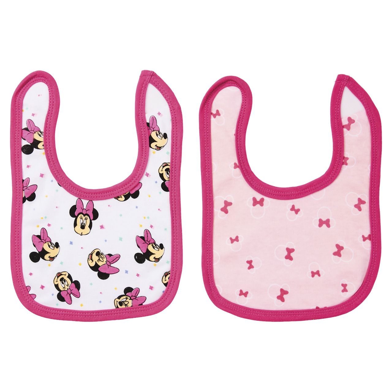 72 Wholesale 4-Piece Licensed Baby Bib Set - Minnie Mouse