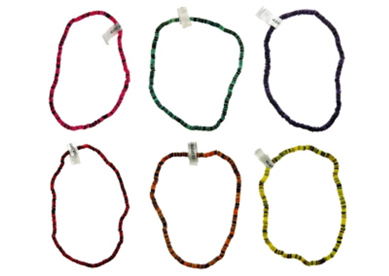 60 Wholesale Synthetic Stone Chip Stretch Necklace