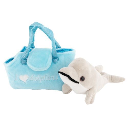 24 Pieces 8.5 Inch Plush Dolphin In A Purse - Dolls & Accessories