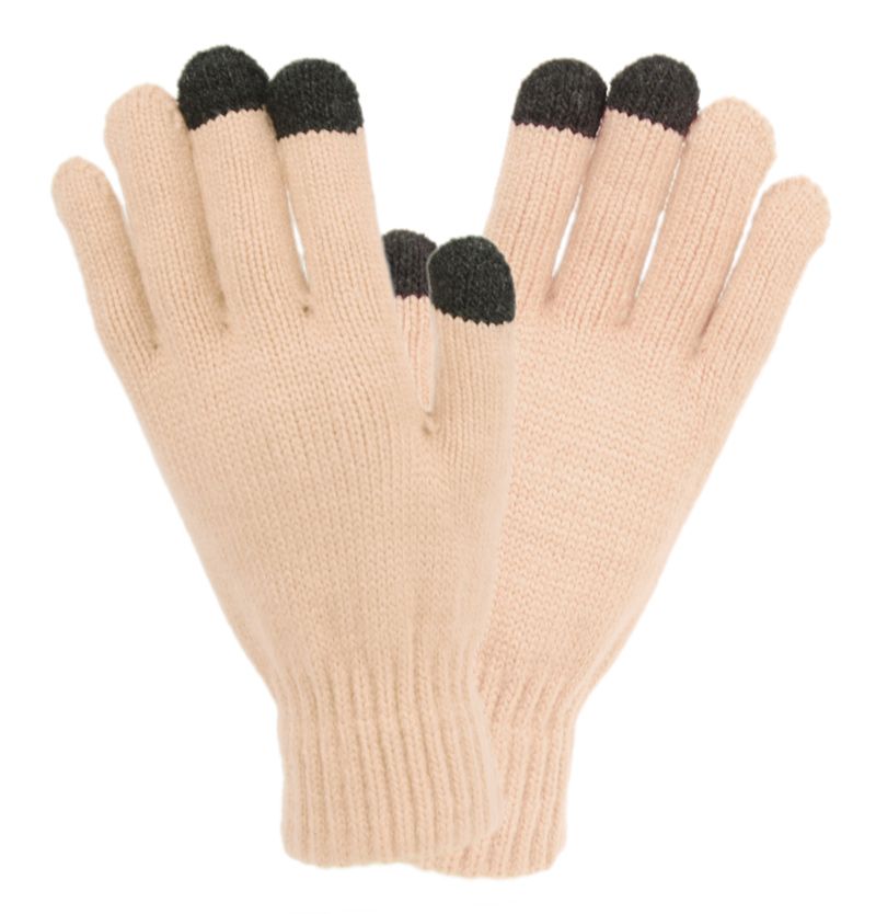 Wholesale Footwear Unisex Knit Glove With Touch Screen Finger Tips Assorted