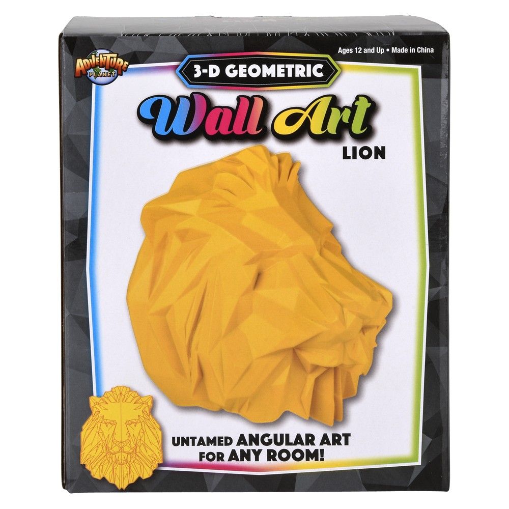 24 pieces Lion Geometric Wall Art 5.5" - Wall Decor