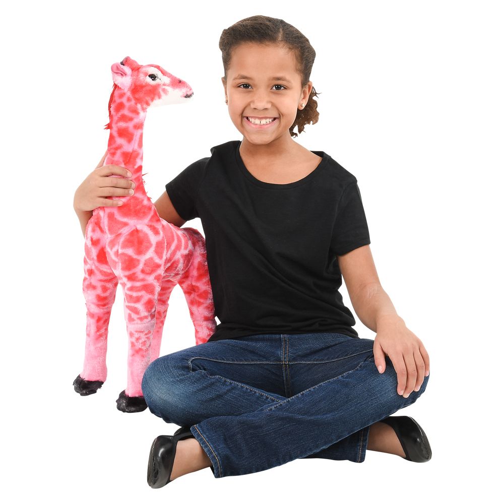 6 pieces 25" Pink Giraffe Plush - Plush Toys