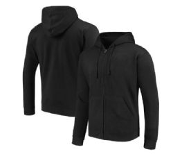 12 of Mens Heavy Weight Zippered Hoodie Black  A