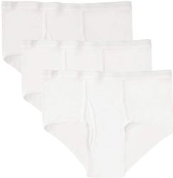 72 Wholesale Men's Hanes Cotton Underwear Briefs In White Size 2xlarge