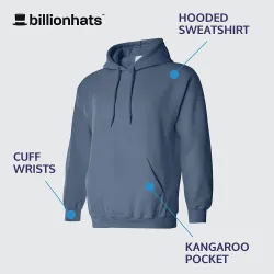 24 Pieces of Billionhats Mens Wholesale Hoodie Sweatshirts, Size 4xl