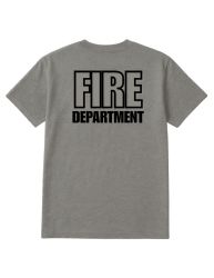 12 Wholesale Bulk Fire Dept. T-Shirts Cotton Blend Uniform Tees For Firefighters, Crew & Public Safety Printed In Usa, Gray Size 2xl