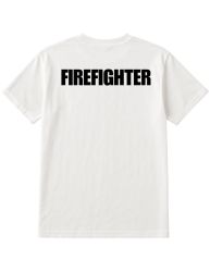 24 Wholesale Bulk Firefighter T-Shirts Cotton Blend Uniform Tees For Station Wear & Emergency Response, White Size M