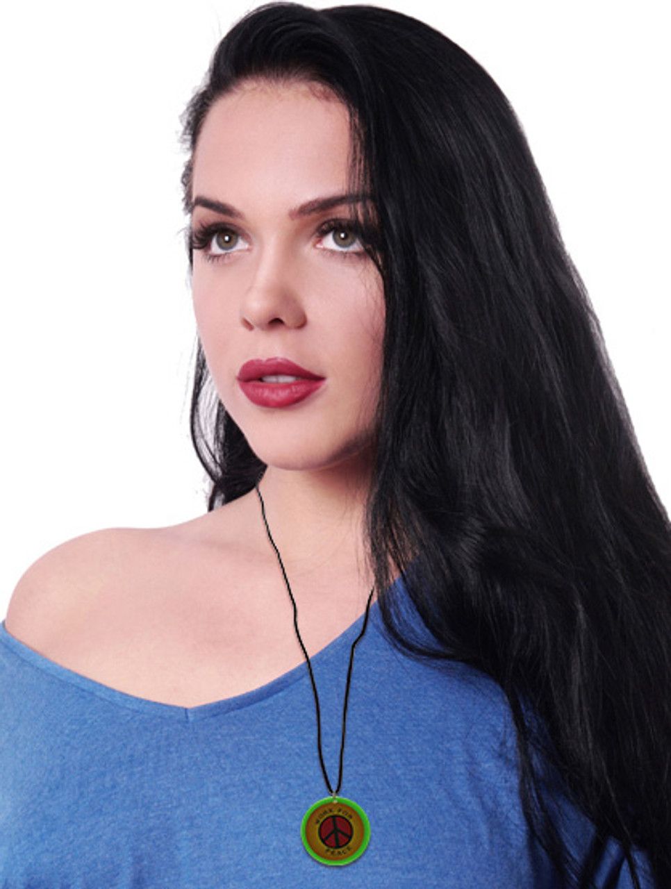 60 Wholesale Necklace With Acrylic Pendant, Pendant Work For Peace