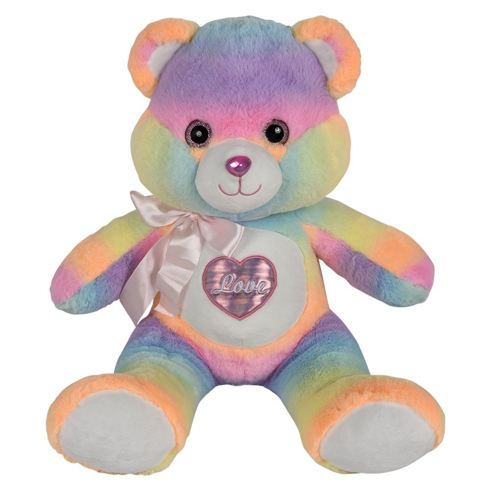 6 pieces 24 inch Cotton Candy Heart Bear - Candy
