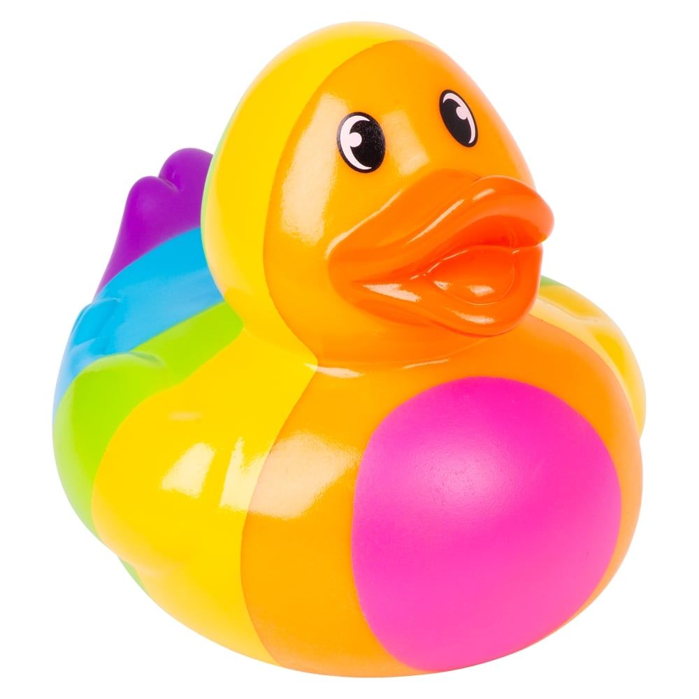 36 Wholesale (t) Big Rainbow Rubber Duckies 6-inch