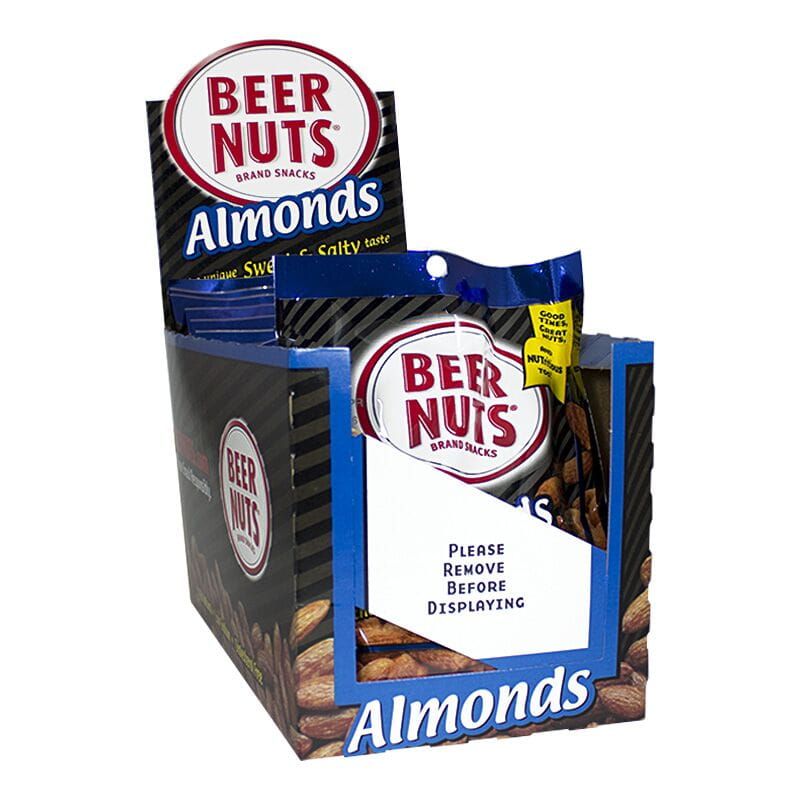 12 Wholesale Beer Nuts Sweet & Salty Almonds - 2 oz.