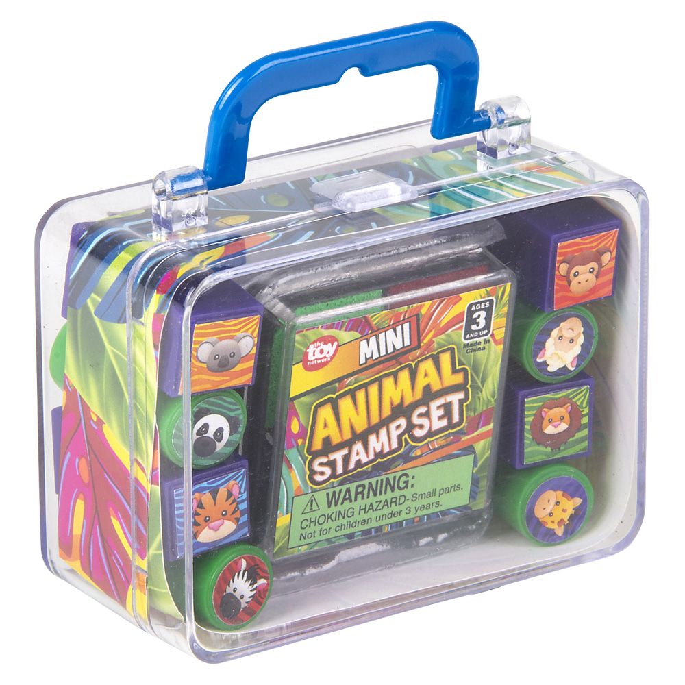 144 pieces Mini Animal Stamp Set 3x2 Inch - Craft Tools