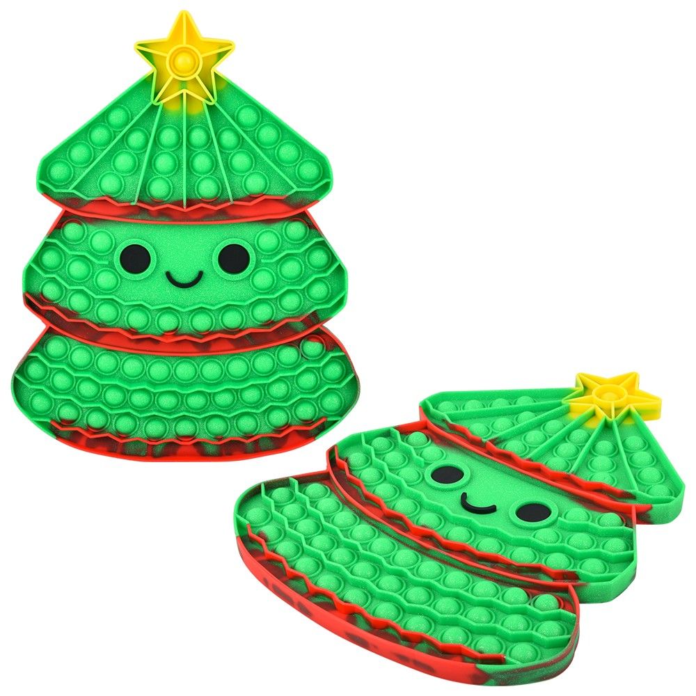 24 of Christmas Tree Mega Bubble Popper 13 inch