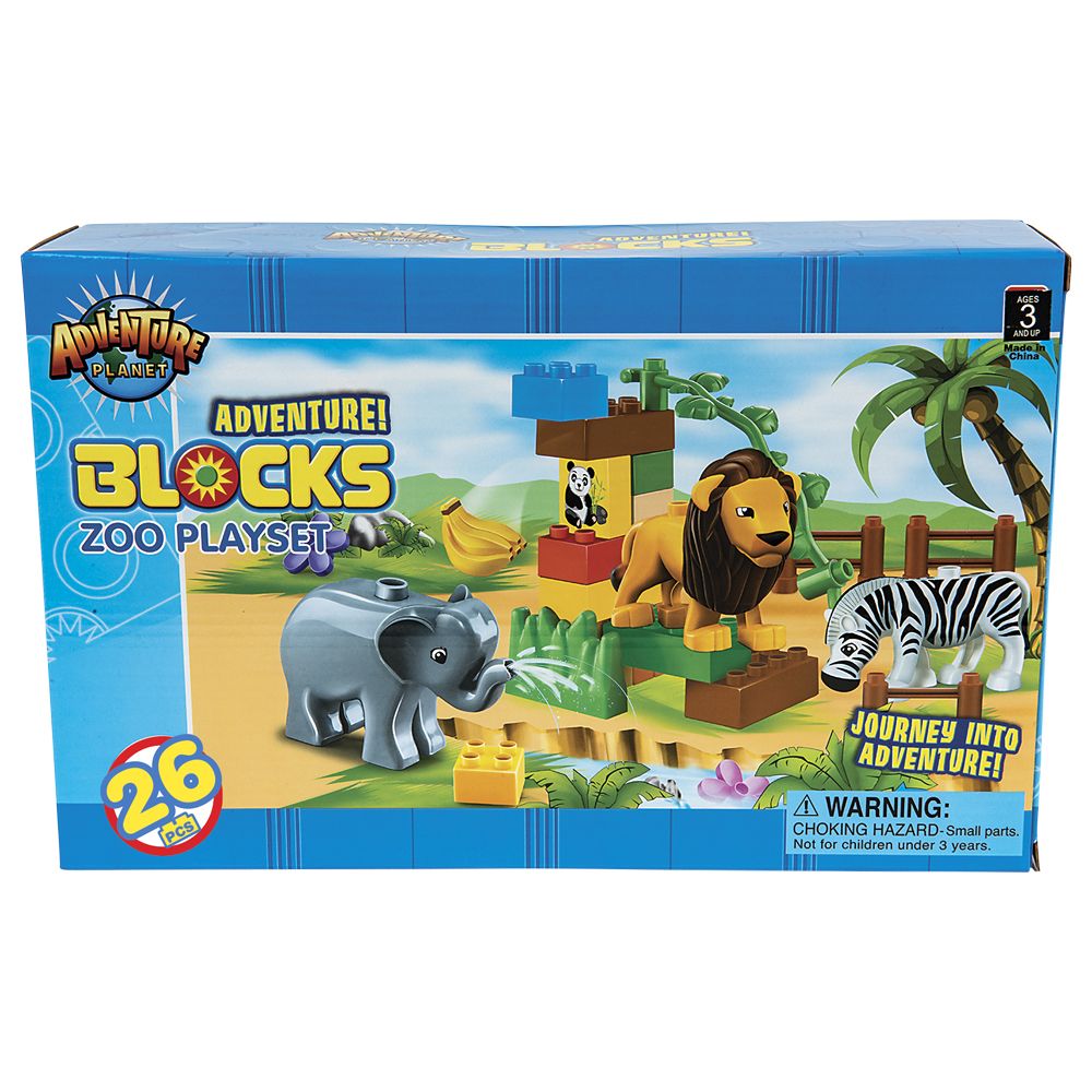 12 of 26 Pc Zoo Block Set