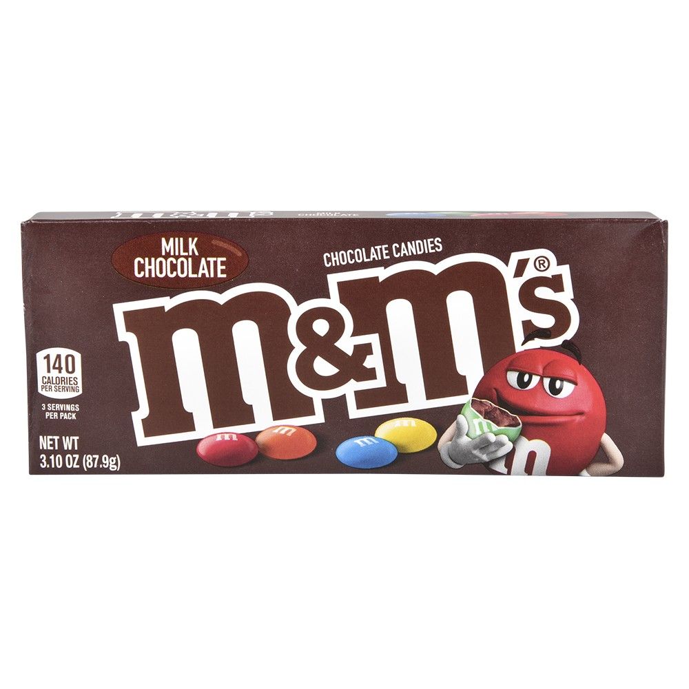12 pieces M&m Milk Chocolate Theater Box Candy - Candy