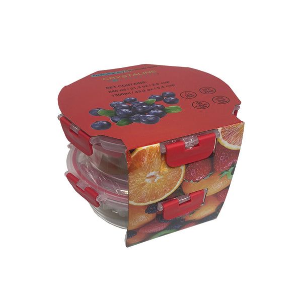 4 pieces 4 Pk Round Container - Food Storage Containers