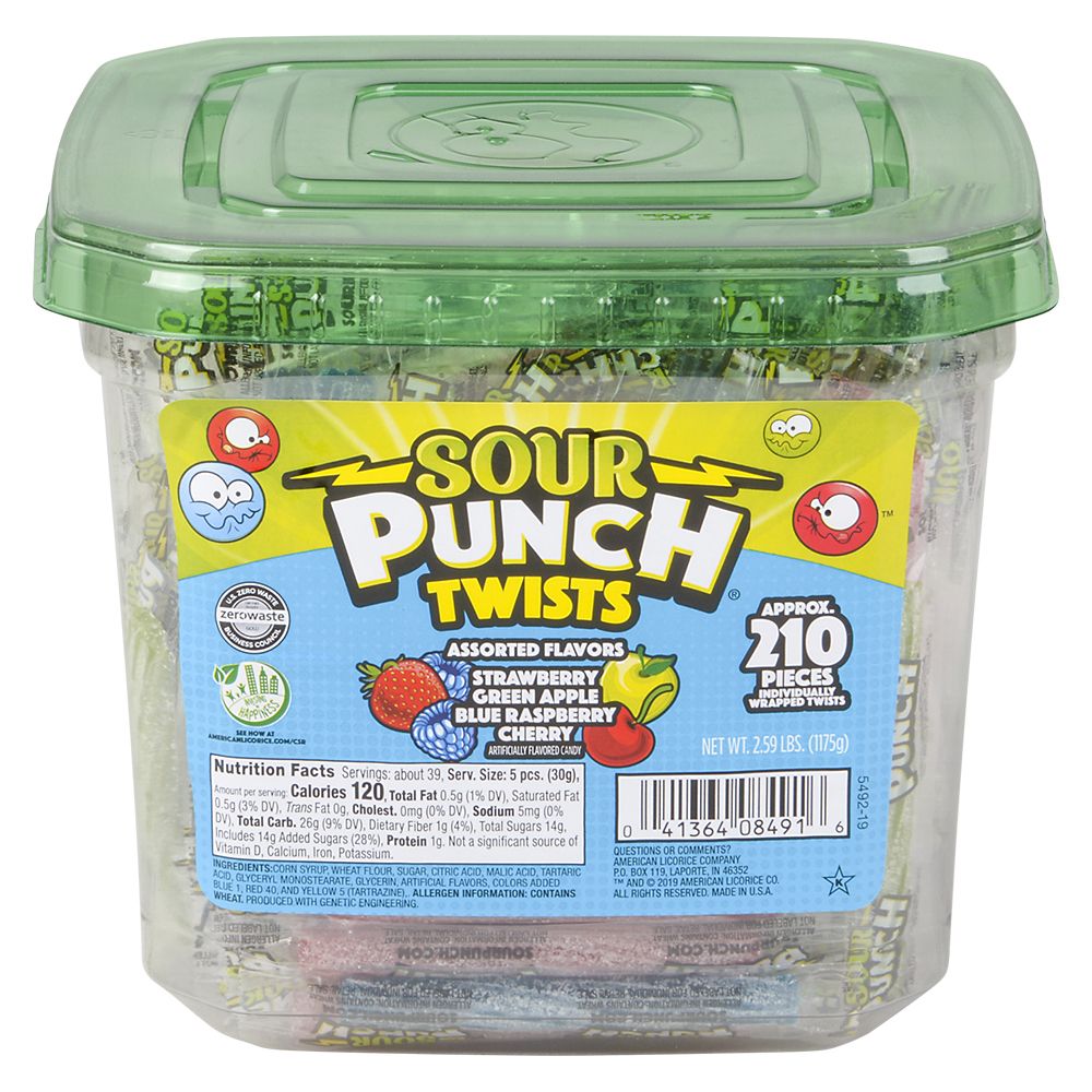 1260 pieces Sour Punch Twists - Food & Beverage