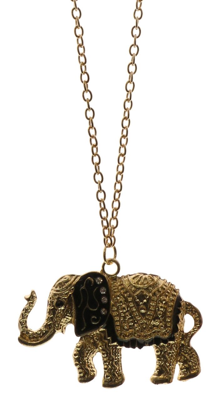 60 Wholesale Gold Tone Elephant Charm Necklace