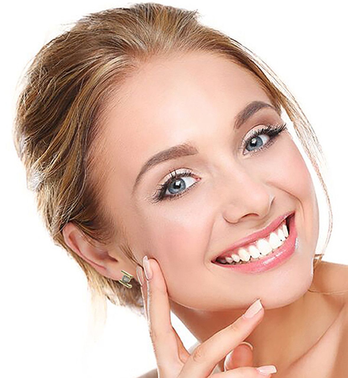 60 Wholesale Gold Tone Cubic Zirconia Stud Earrings