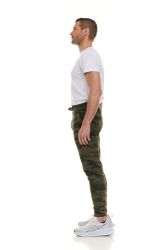 3 Wholesale Camo Printed Fleece Lined Jogger With 2 Side Pockets Size L