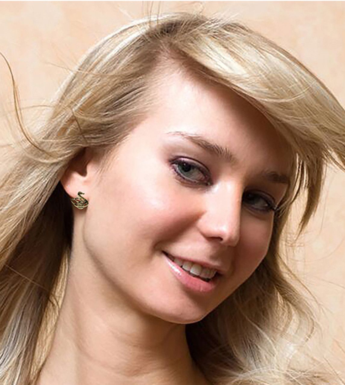 60 Wholesale Gold Tone Cubic Zirconia Stud Earrings