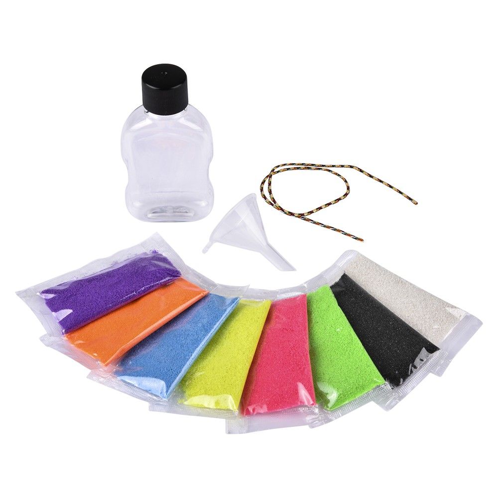 72 pieces Neon Sand Art Bottle Set 3.25" - Rocks, Stones & Sand