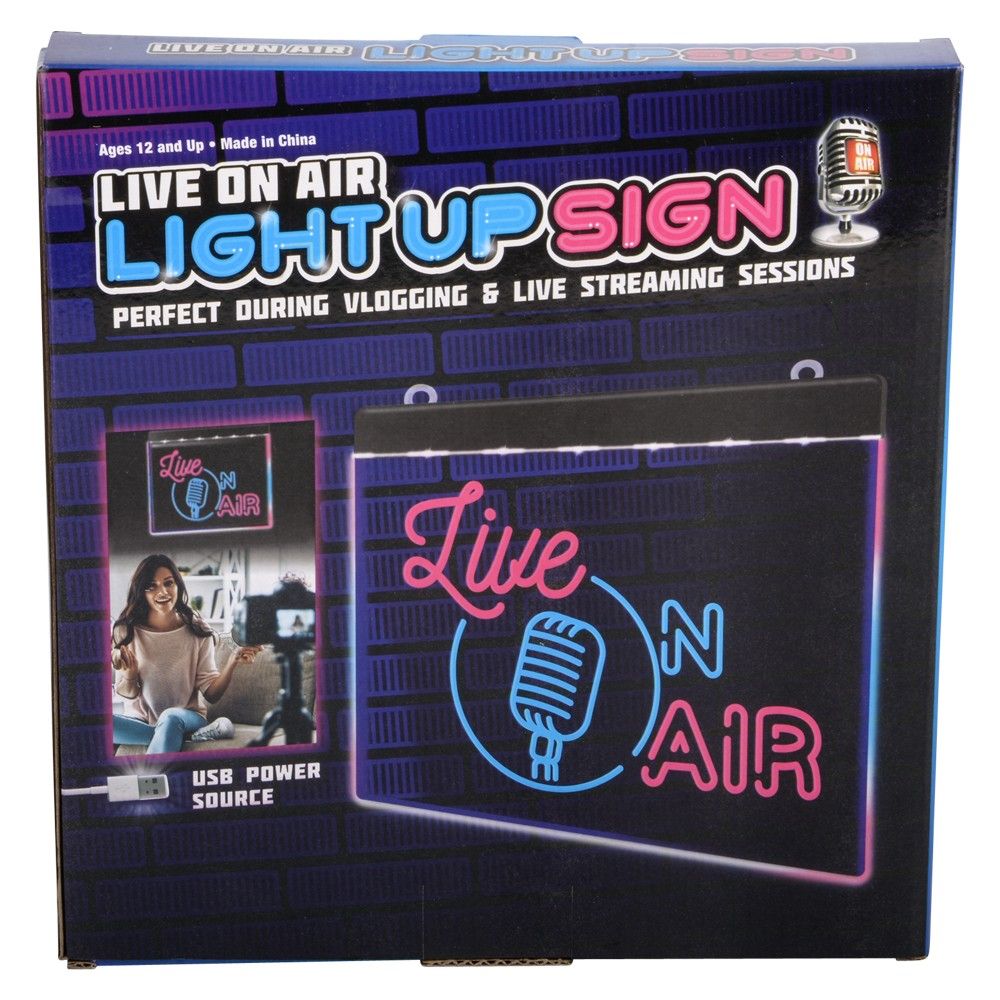 24 pieces 9" Live On Air Acrylic Sign - Sign