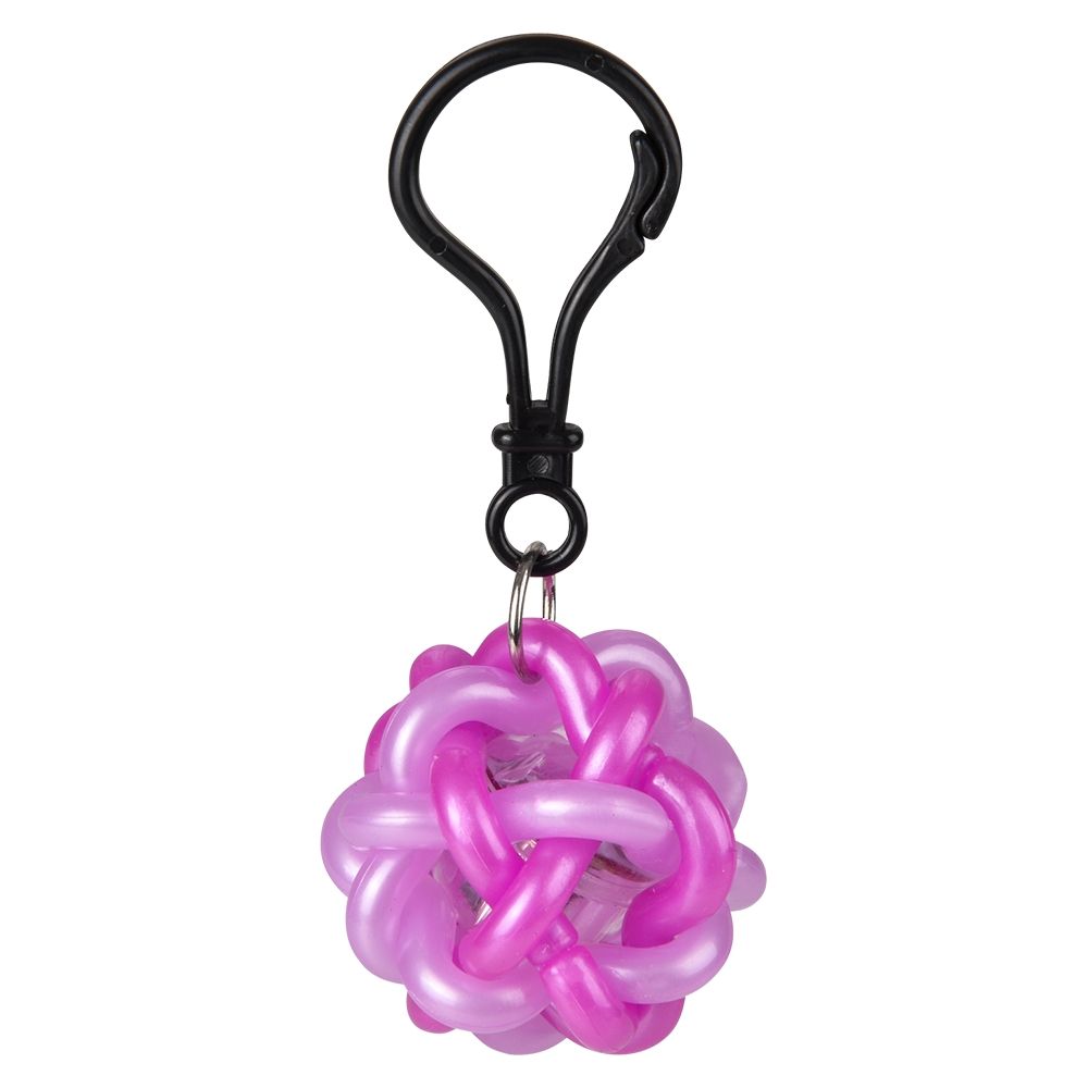 288 pieces 1.5 inch LighT-Up Loop Ball Backpack Clip 24ct - Key Chains