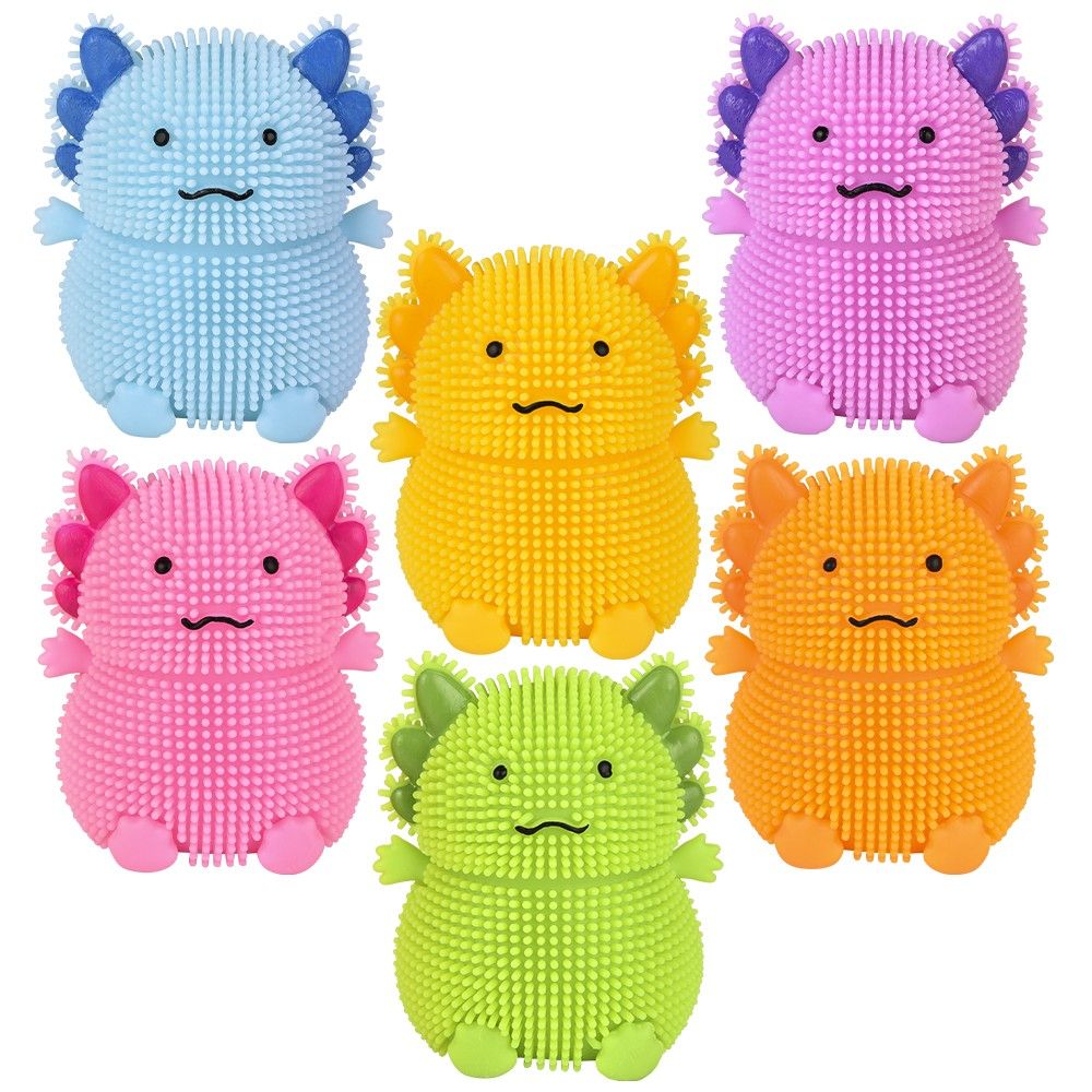 144 pieces 4" Axolotl Puffer 12ct - Slime & Squishees